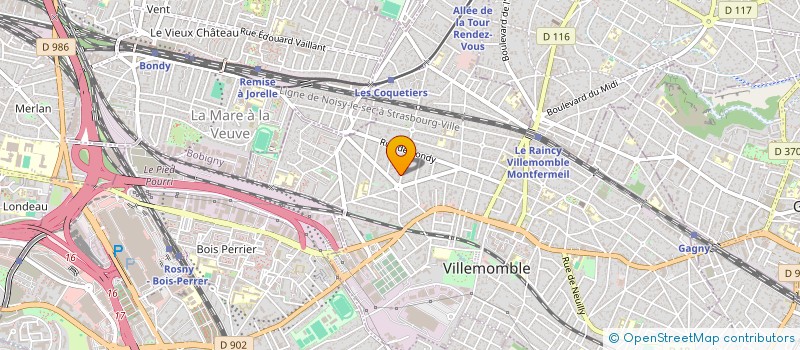 localisation de l'entreprise SCI VAA01 à VILLEMOMBLE