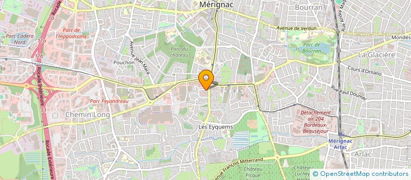 localisation de l'entreprise SCI VAAL SIMON 1  MERIGNAC