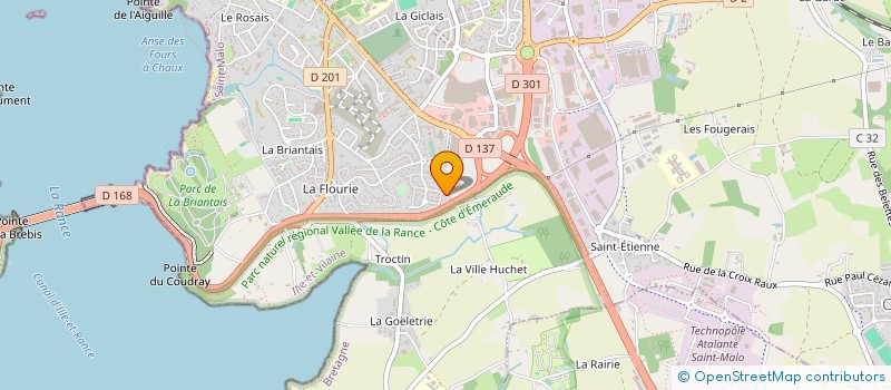 localisation de l'entreprise SCI VAB  SAINT-MALO