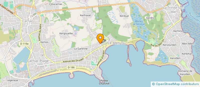 localisation de l'entreprise SCI VAC VAR  CARNAC