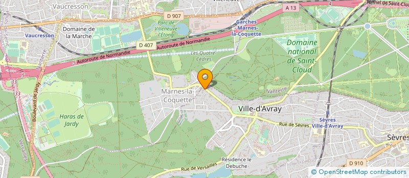 localisation de l'entreprise SCI VACANCES  VILLE-D'AVRAY