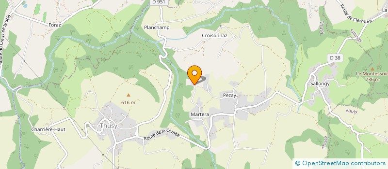 localisation de l'entreprise SCI VACANCES ACTIVES  THUSY