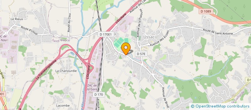 localisation de l'entreprise SCI VACEJE  USSAC