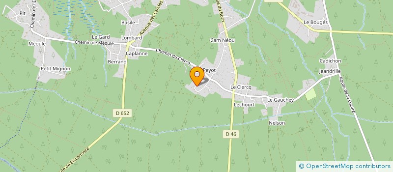 localisation de l'entreprise SCI VACHE A LAIT  SANGUINET