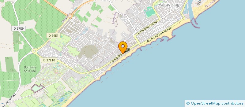 localisation de l'entreprise SCI VACHER  VALRAS-PLAGE