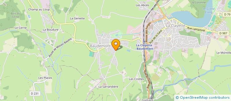 localisation de l'entreprise SCI VACHEY  BAUDEMONT