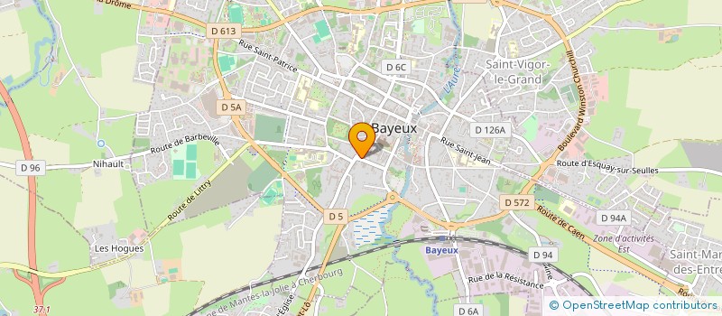 localisation de l'entreprise SCI VACHEY-BIENFAISANCE  BAYEUX