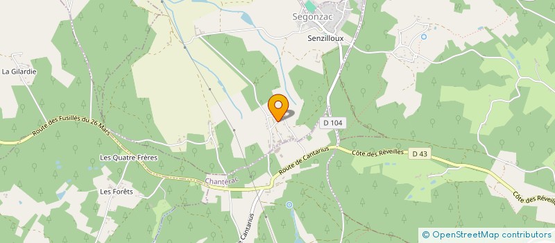 localisation de l'entreprise SCI VACILIA  SIORAC-DE-RIBERAC