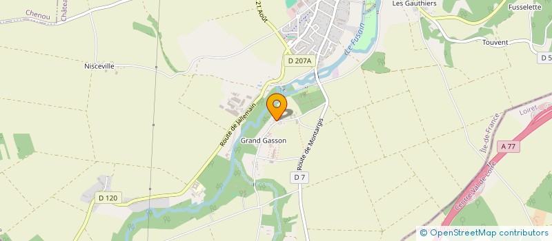 localisation de l'entreprise SCI VACO  CHATEAU-LANDON