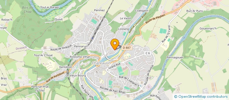 localisation de l'entreprise SCI VACOCRICE  CHATEAULIN