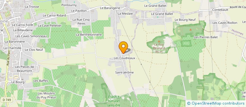 localisation de l'entreprise SCI VACS  BEAUMONT-EN-VERON