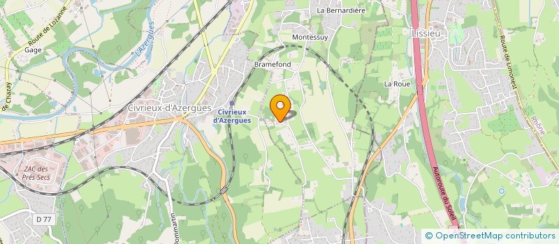 localisation de l'entreprise SCI VADALEX  MARCILLY-D'AZERGUES