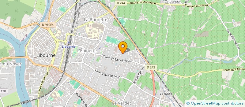 localisation de l'entreprise SCI VADAS  LIBOURNE