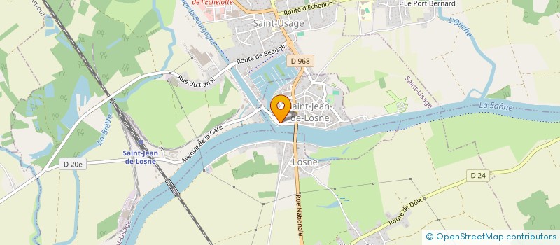 localisation de l'entreprise SCI VADOUBER  SAINT-JEAN-DE-LOSNE