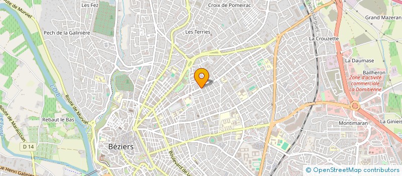 localisation de l'entreprise SCI VADROUILLE  BEZIERS