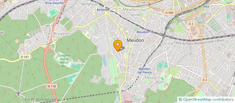 localisation de l'entreprise SCI VAF à MEUDON