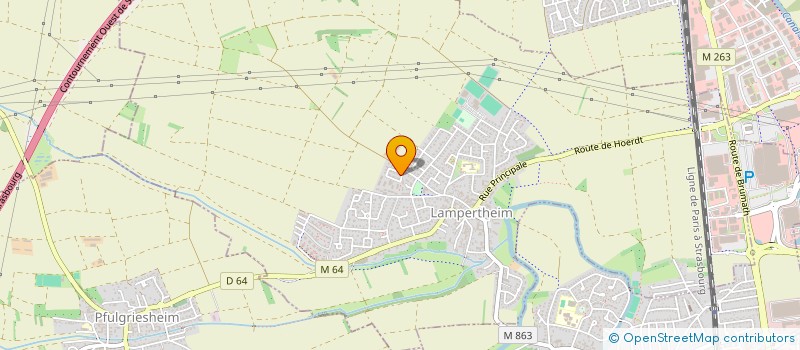 localisation de l'entreprise SCI VAGADE  LAMPERTHEIM