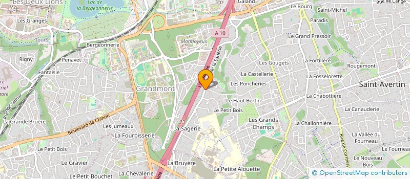 localisation de l'entreprise SCI VAGERIE  SAINT-AVERTIN