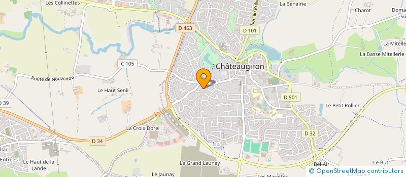 localisation de l'entreprise SCI VAGHEERA  CHATEAUGIRON