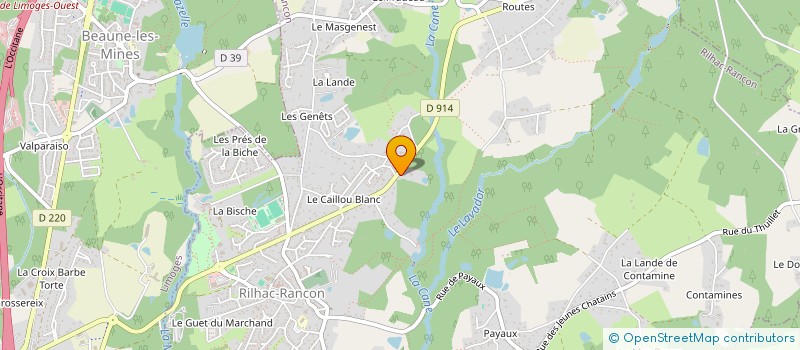 localisation de l'entreprise SCI VAGOS  RILHAC-RANCON