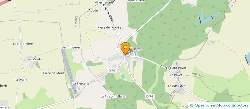 localisation de l'entreprise SCI VAHIINES  DAME-MARIE-LES-BOIS