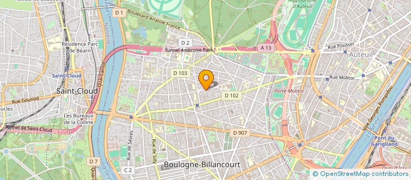 localisation de l'entreprise SCI VAHINEE GALILEE à BOULOGNE-BILLANCOURT