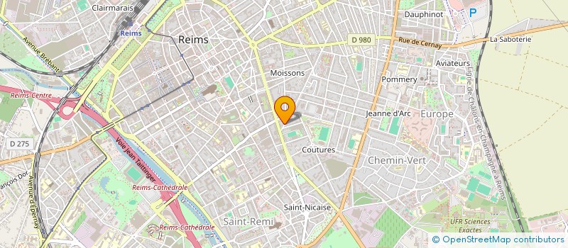 localisation de l'entreprise SCI VAILLANT 2000  REIMS