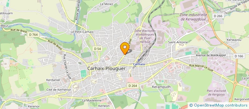 localisation de l'entreprise SCI VAILLANT à CARHAIX-PLOUGUER