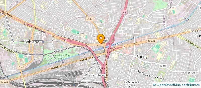 localisation de l'entreprise SCI VAILLANT  BOBIGNY