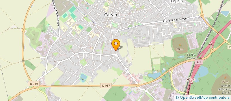 localisation de l'entreprise SCI VAILLANT  CARVIN