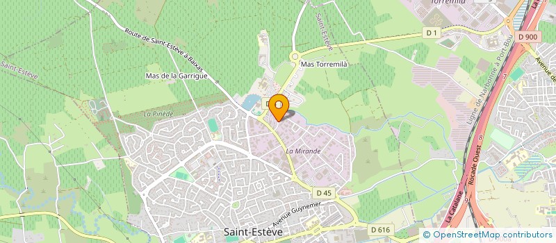 localisation de l'entreprise SCI VAILLANT  SAINT-ESTEVE