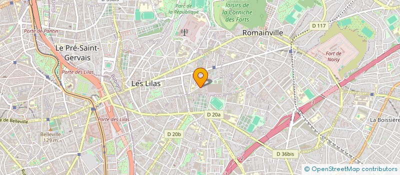 localisation de l'entreprise SCI VAILLANT à LES LILAS