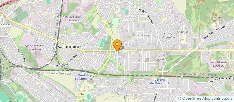 localisation de l'entreprise SCI VAILLANT IMMO  SALLAUMINES