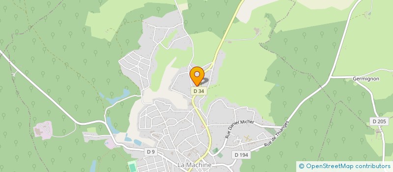 localisation de l'entreprise SCI VAILLANT LA MACHINE  LA MACHINE