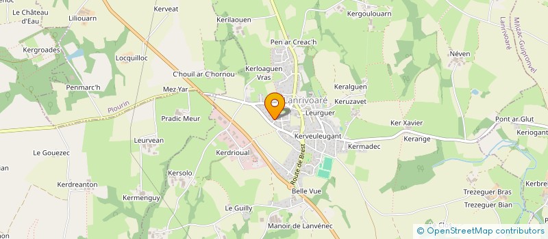 localisation de l'entreprise SCI VAIRUA  MILIZAC-GUIPRONVEL