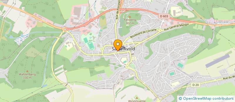 localisation de l'entreprise SCI VAK  SAINT-AVOLD