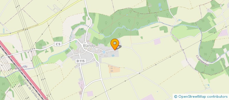 localisation de l'entreprise SCI VAL  BLANDY