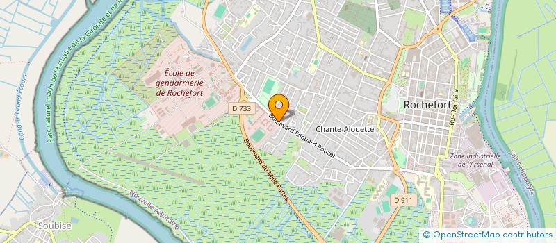 localisation de l'entreprise SCI VAL  ROCHEFORT