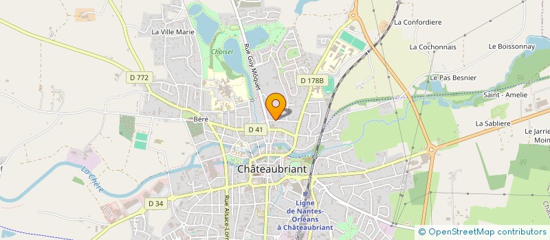 localisation de l'entreprise SCI VAL  CHATEAUBRIANT