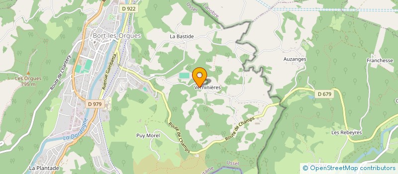 localisation de l'entreprise SCI VAL ARTENSE  BORT-LES-ORGUES