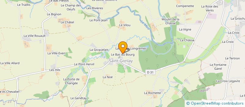 localisation de l'entreprise SCI VAL COMPER  SAINT-GONLAY