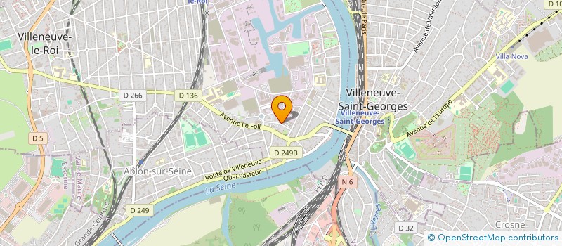 localisation de l'entreprise SCI VAL D'ABLON  VILLENEUVE-LE-ROI