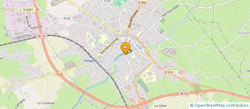 localisation de l'entreprise SCI VAL D'ALAUNA  VALOGNES