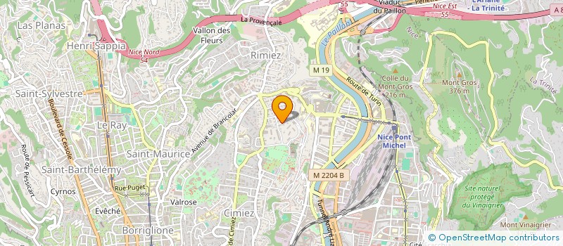 localisation de l'entreprise SCI VAL D'AZUR à NICE
