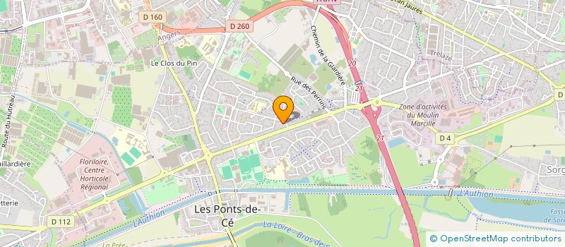 localisation de l'entreprise SCI VAL D'OR  LES PONTS-DE-CE