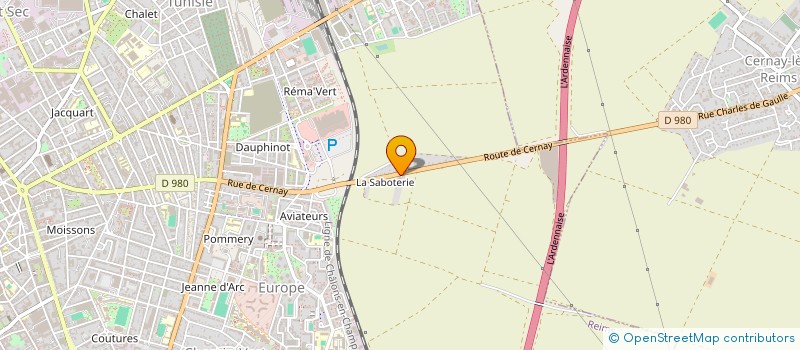 localisation de l'entreprise SCI VAL-D'OR  REIMS