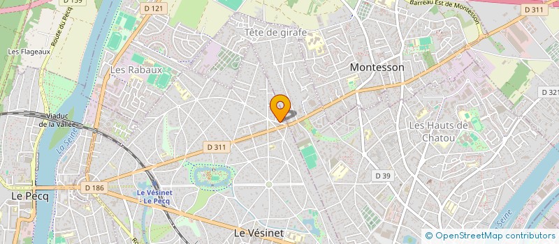 localisation de l'entreprise SCI VAL DE BANDOL  LE VESINET