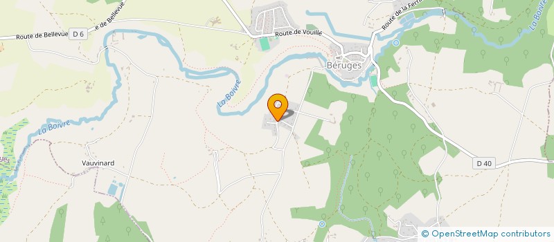 localisation de l'entreprise SCI VAL DE BOIVRE  BERUGES