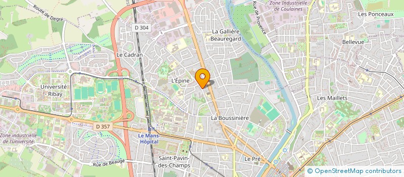 localisation de l'entreprise SCI VAL DE BRAYE  LE MANS