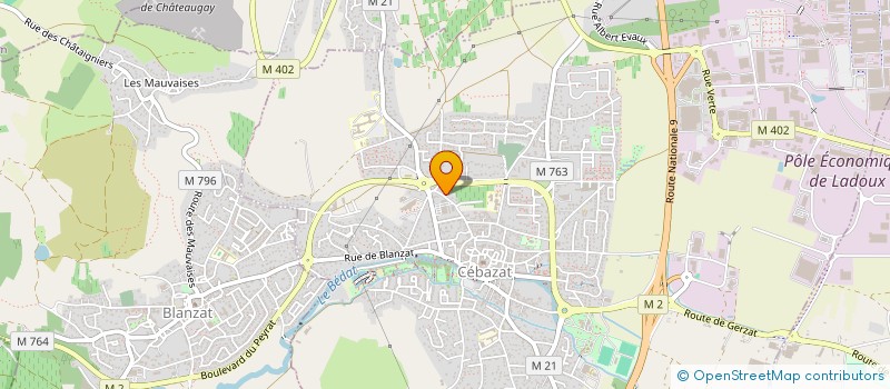 localisation de l'entreprise SCI VAL DE DORE  CEBAZAT